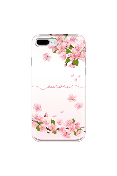 APPLE - iPhone 8 Plus - Soft Clear Case - Sakura Handwritten