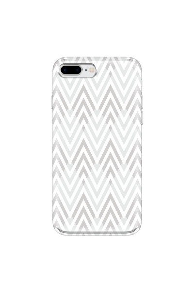 APPLE - iPhone 8 Plus - Soft Clear Case - Zig Zag Patterns