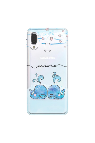 SAMSUNG - Galaxy A40 - Soft Clear Case - Little Whales