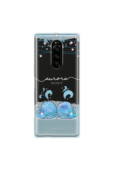 SONY - Sony 1 - Soft Clear Case - Little Whales White