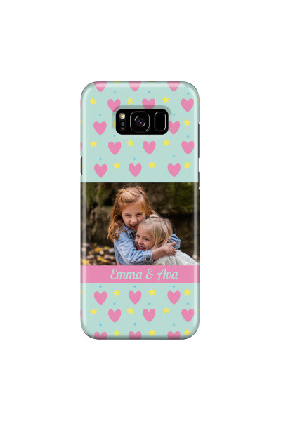 SAMSUNG - Galaxy S8 Plus - 3D Snap Case - Heart Shaped Photo