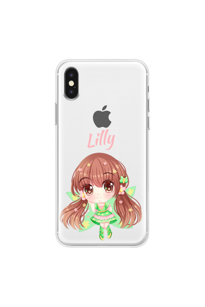 APPLE - iPhone XS - Soft Clear Case - Chibi Lilly