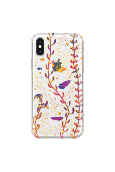 APPLE - iPhone XS - Soft Clear Case - Clear Underwater World