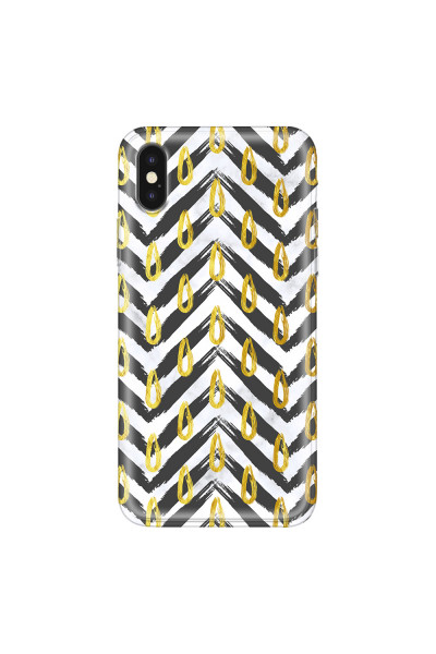 APPLE - iPhone XS - Soft Clear Case - Exotic Waves