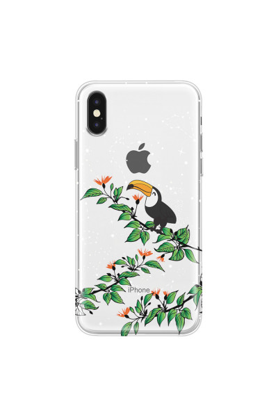 APPLE - iPhone XS - Soft Clear Case - Me, The Stars And Toucan