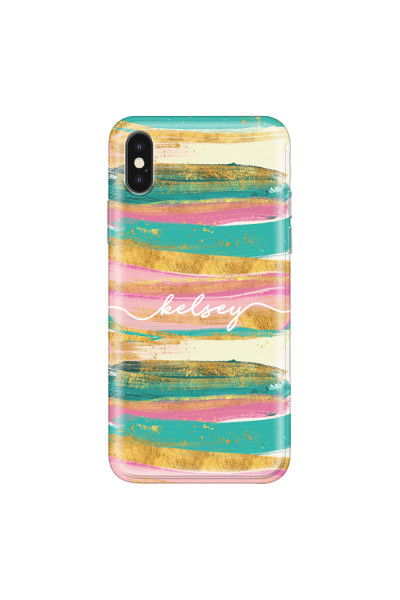 APPLE - iPhone XS - Soft Clear Case - Pastel Palette