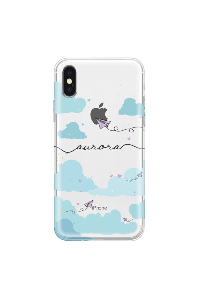 APPLE - iPhone XS - Soft Clear Case - Up in the Clouds