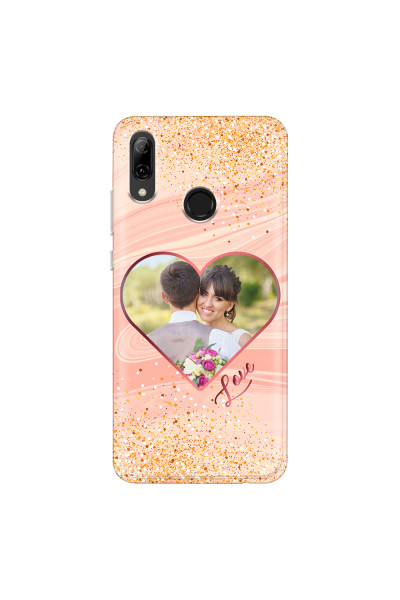 HUAWEI - P Smart 2019 - Soft Clear Case - Glitter Love Heart Photo
