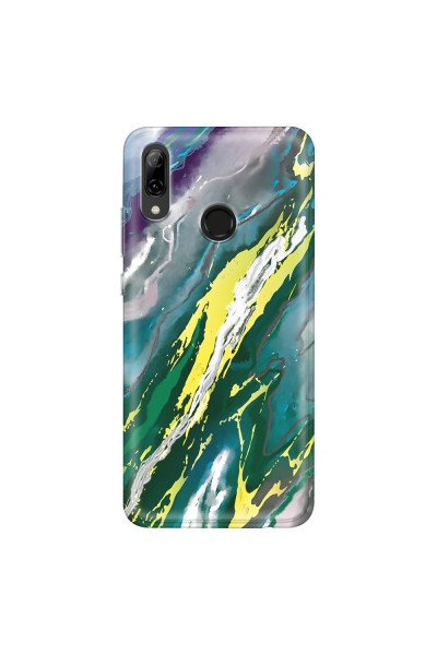 HUAWEI - P Smart 2019 - Soft Clear Case - Marble Rainforest Green