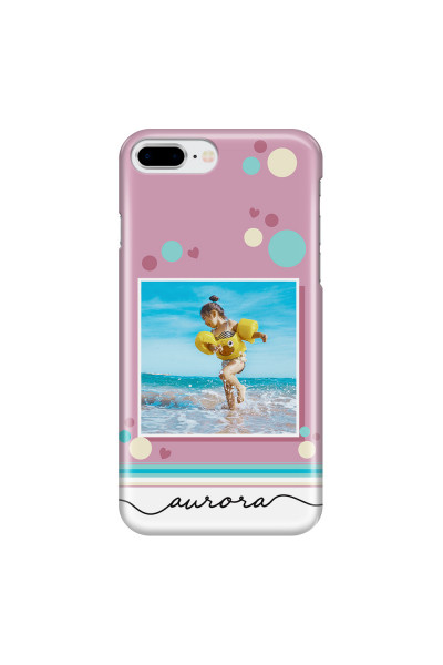 APPLE - iPhone 8 Plus - 3D Snap Case - Cute Dots Photo Case