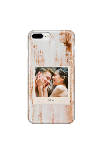 APPLE - iPhone 8 Plus - 3D Snap Case - Wooden Polaroid