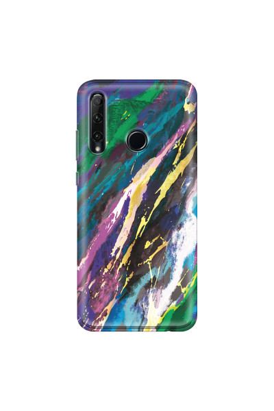 HONOR - Honor 20 lite - Soft Clear Case - Marble Emerald Pearl
