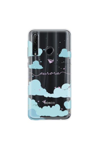 HONOR - Honor 20 lite - Soft Clear Case - Up in the Clouds Purple