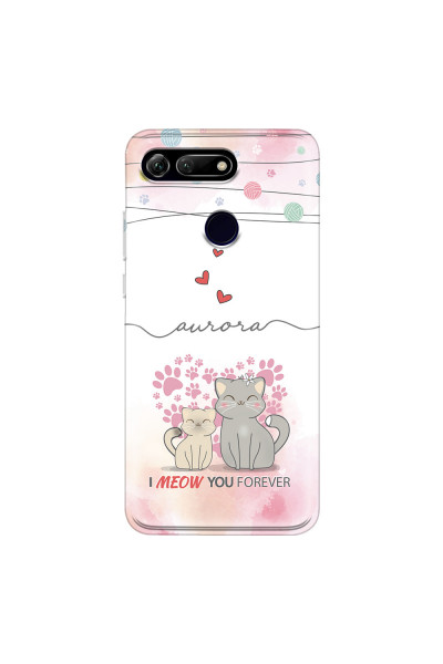 HONOR - Honor View 20 - Soft Clear Case - I Meow You Forever