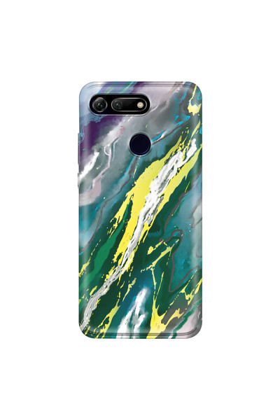 HONOR - Honor View 20 - Soft Clear Case - Marble Rainforest Green