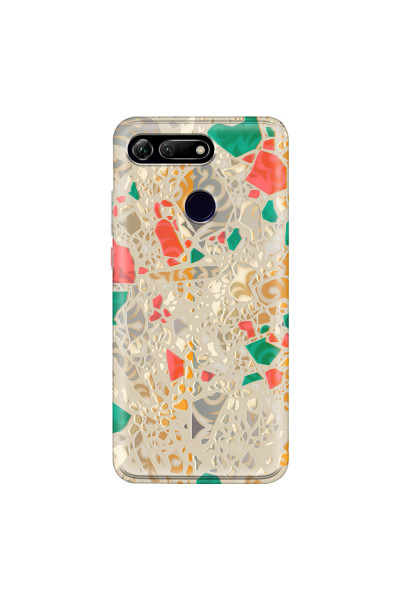 HONOR - Honor View 20 - Soft Clear Case - Terrazzo Design Gold