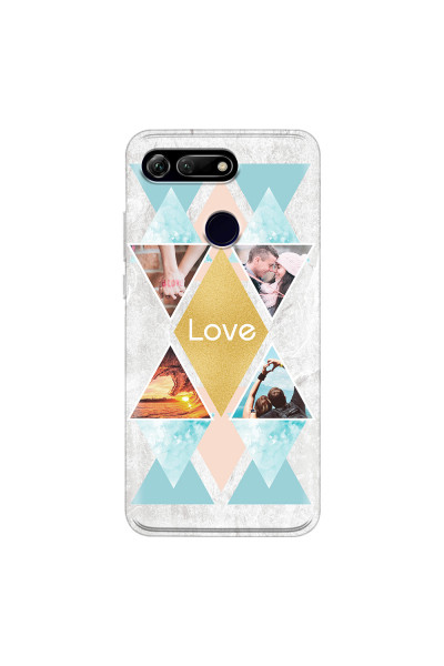 HONOR - Honor View 20 - Soft Clear Case - Triangle Love Photo