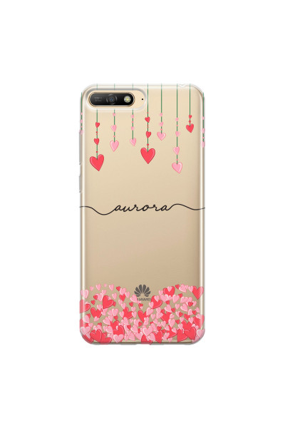 HUAWEI - Y6 2018 - Soft Clear Case - Love Hearts Strings