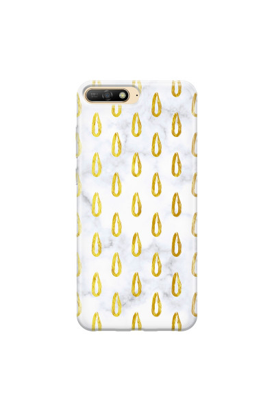 HUAWEI - Y6 2018 - Soft Clear Case - Marble Drops