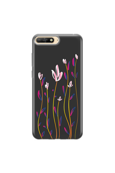 HUAWEI - Y6 2018 - Soft Clear Case - Pink Tulips