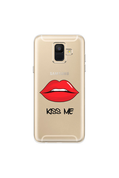 SAMSUNG - Galaxy A6 - Soft Clear Case - Kiss Me