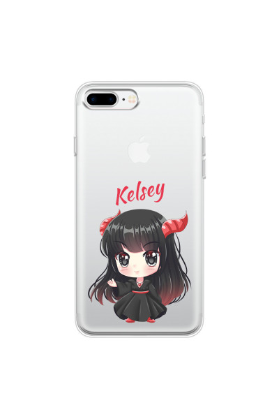 APPLE - iPhone 7 Plus - Soft Clear Case - Chibi Kelsey