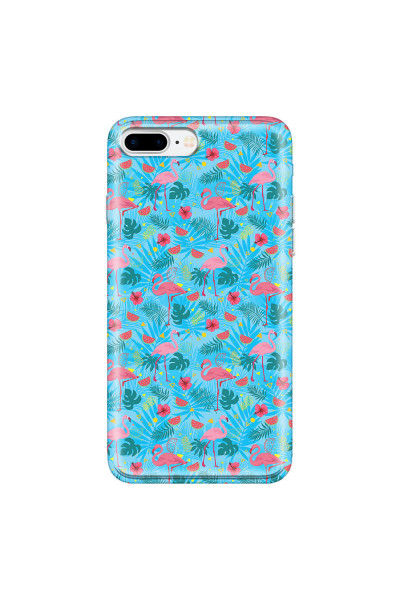 APPLE - iPhone 7 Plus - Soft Clear Case - Tropical Flamingo IV