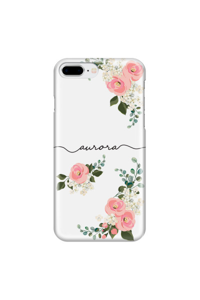APPLE - iPhone 7 Plus - 3D Snap Case - Pink Floral Handwritten