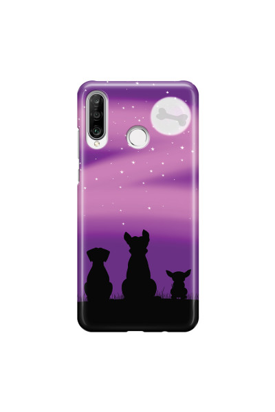 HUAWEI - P30 Lite - 3D Snap Case - Dog's Desire Violet Sky