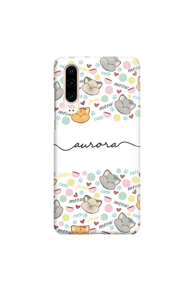 HUAWEI - P30 - 3D Snap Case - Cute Kitten Pattern