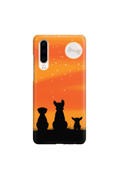 HUAWEI - P30 - 3D Snap Case - Dog's Desire Orange Sky
