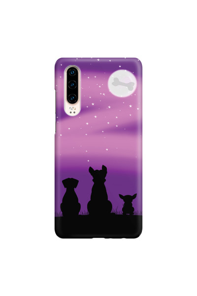HUAWEI - P30 - 3D Snap Case - Dog's Desire Violet Sky