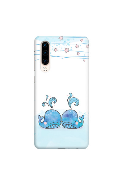 HUAWEI - P30 - 3D Snap Case - Little Whales White