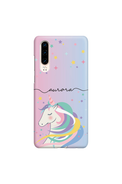 HUAWEI - P30 - 3D Snap Case - Pink Unicorn Handwritten