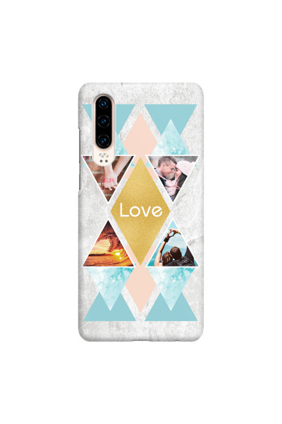 HUAWEI - P30 - 3D Snap Case - Triangle Love Photo