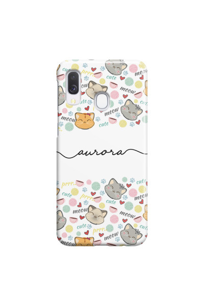 SAMSUNG - Galaxy A40 - 3D Snap Case - Cute Kitten Pattern