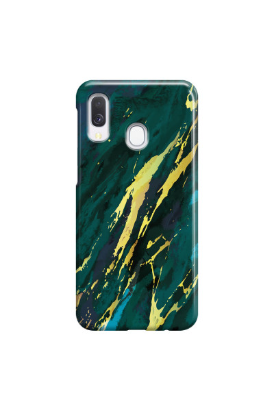 SAMSUNG - Galaxy A40 - 3D Snap Case - Marble Emerald Green