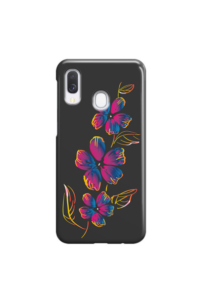 SAMSUNG - Galaxy A40 - 3D Snap Case - Spring Flowers In The Dark