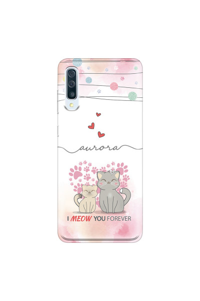SAMSUNG - Galaxy A50 - Soft Clear Case - I Meow You Forever