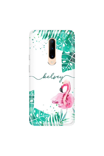 ONEPLUS - OnePlus 7 Pro - Soft Clear Case - Flamingo Watercolor