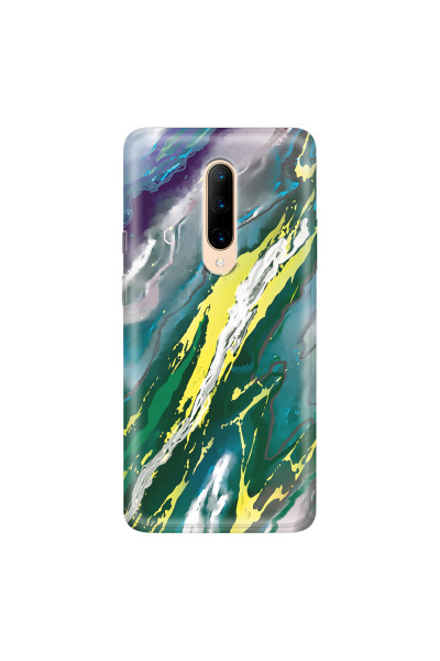 ONEPLUS - OnePlus 7 Pro - Soft Clear Case - Marble Rainforest Green