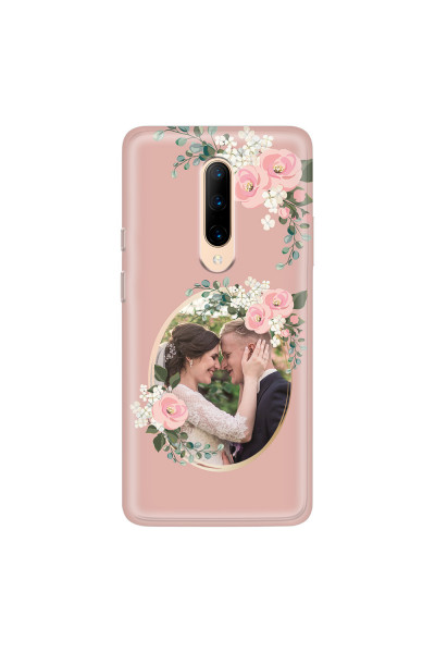 ONEPLUS - OnePlus 7 Pro - Soft Clear Case - Pink Floral Mirror Photo
