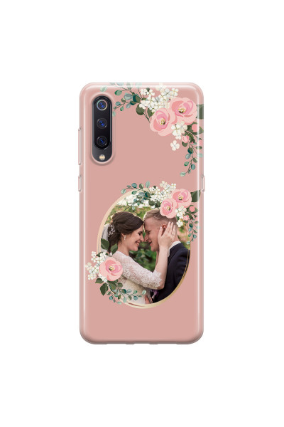 XIAOMI - Xiaomi Mi 9 - Soft Clear Case - Pink Floral Mirror Photo