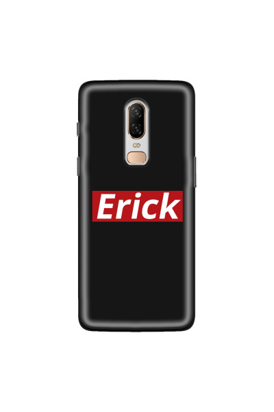 ONEPLUS - OnePlus 6 - Soft Clear Case - Black & Red