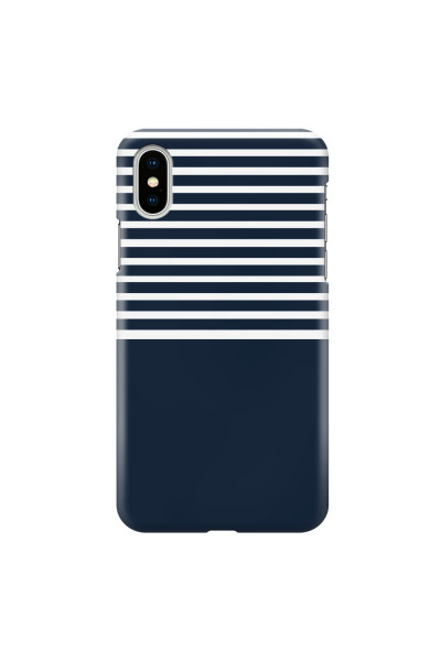 APPLE - iPhone XS - 3D Snap Case - Life in Blue Stripes