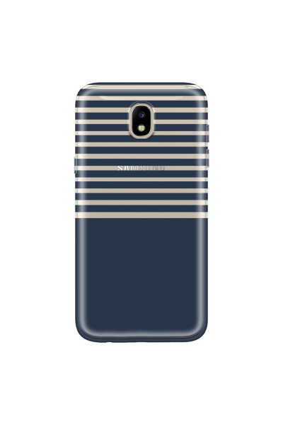 SAMSUNG - Galaxy J5 2017 - Soft Clear Case - Life in Blue Stripes