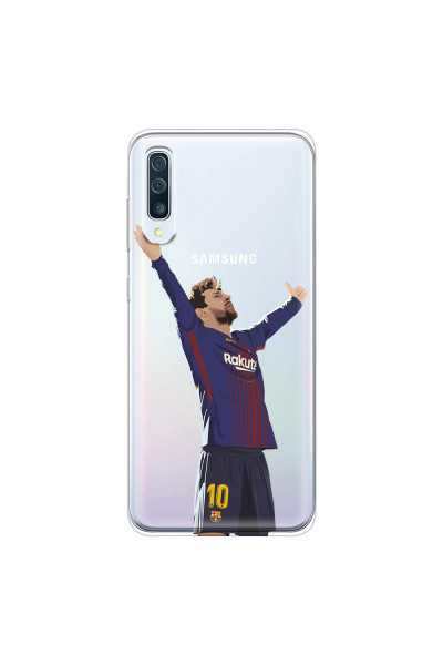 SAMSUNG - Galaxy A70 - Soft Clear Case - For Barcelona Fans