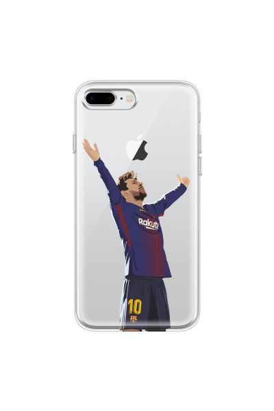APPLE - iPhone 8 Plus - Soft Clear Case - For Barcelona Fans