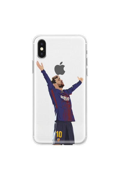 APPLE - iPhone XS - Soft Clear Case - For Barcelona Fans
