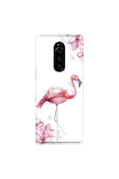 SONY - Sony 1 - Soft Clear Case - Pink Tropes